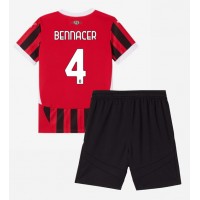 AC Milan Ismael Bennacer #4 Fotballklær Hjemmedraktsett Barn 2024-25 Kortermet (+ korte bukser)